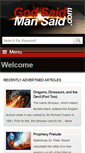 Mobile Screenshot of godsaidmansaid.com